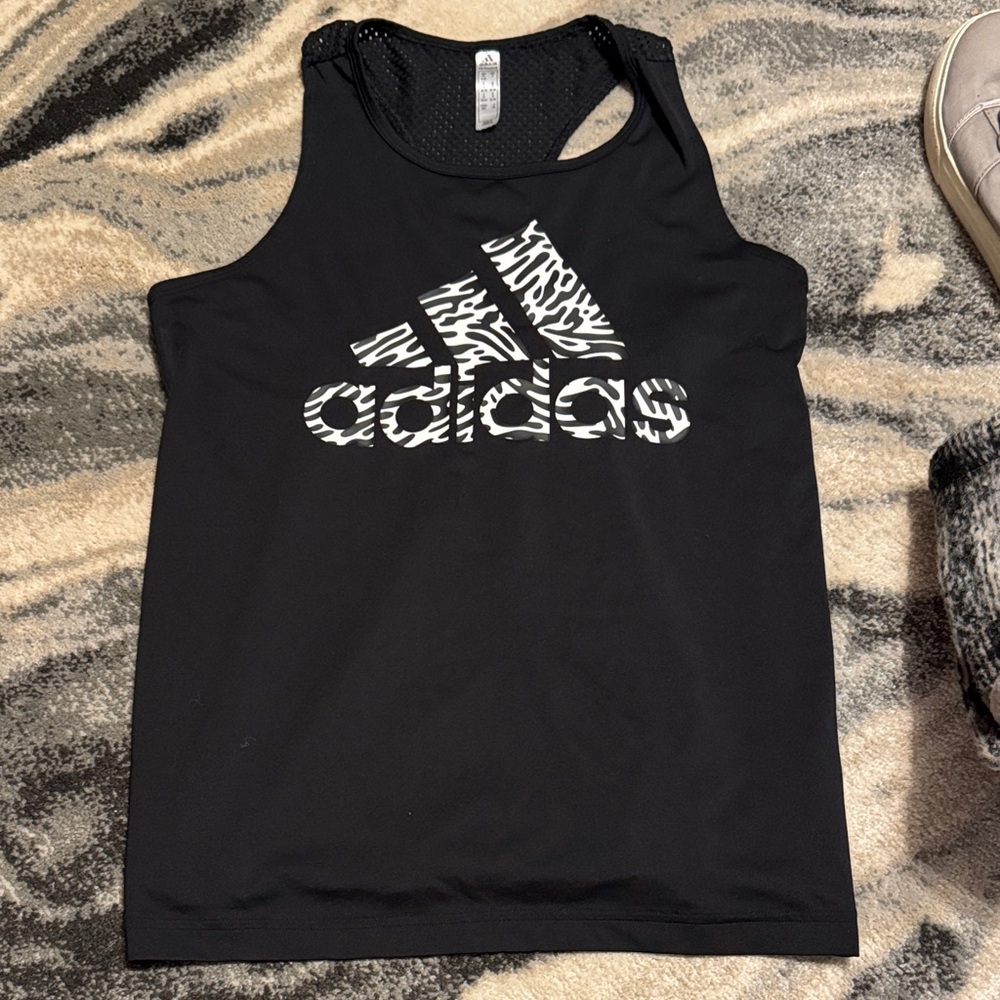 Adidas Black Graphic Tank Top